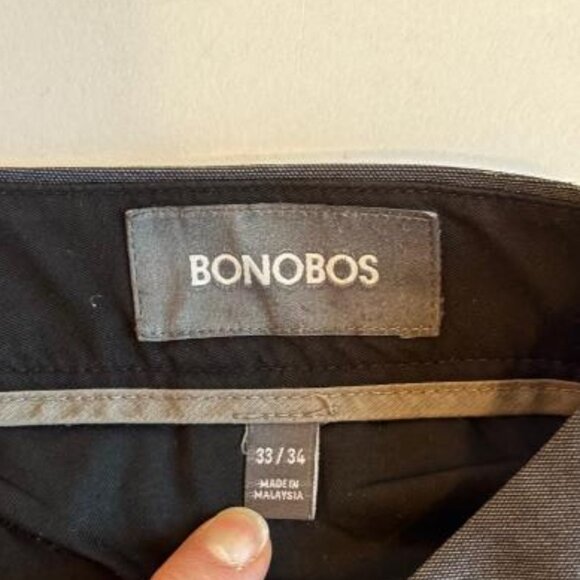 Bonobos "Blue Grey" Stretch Weekday Warrior Slim Fit Dress Pant - 33 x 34 - Picture 11 of 16